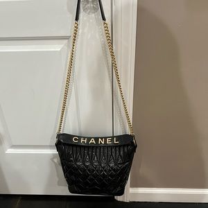 SOLD NWT Authentic Black Chanel handbag